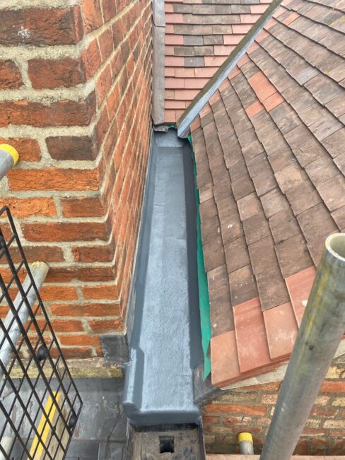 Slate Roof Repair and Lead Flashing, Botley, Oxford