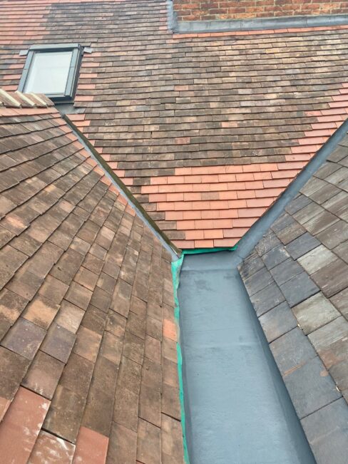 Slate Roof Repair and Lead Flashing, Botley, Oxford