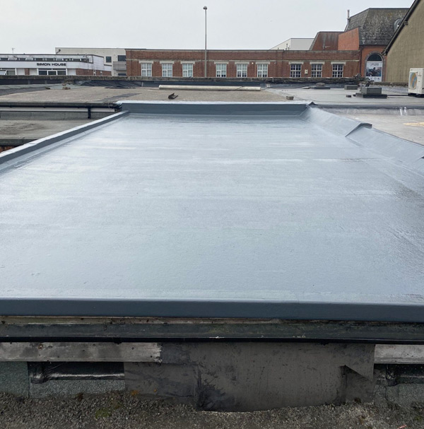 Fibreglass Flat Roofs Headington Oxford - after. KBS Oxford Flat Roofing Specialists.